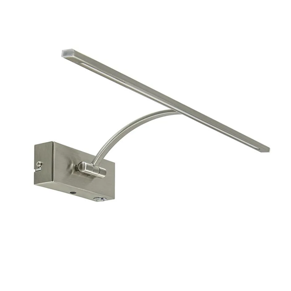 Moderne LED schilderijverlichting nikkel dimbaar>Straluma