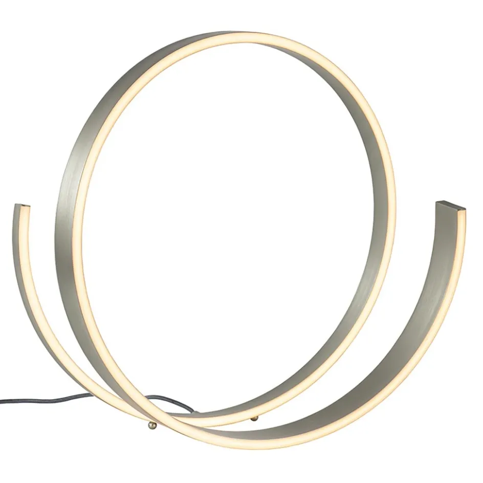 Moderne LED tafellamp nikkel met dim to warm functie>Straluma Hot