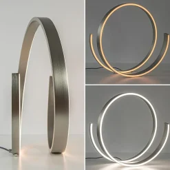 Moderne LED tafellamp nikkel met dim to warm functie><noscript><img width=