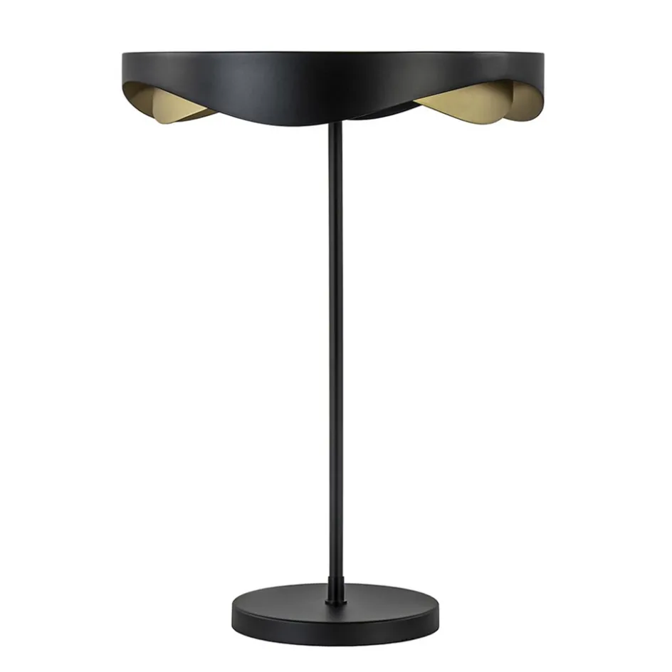 Moderne LED tafellamp zwart met goud dimbaar>Straluma Best