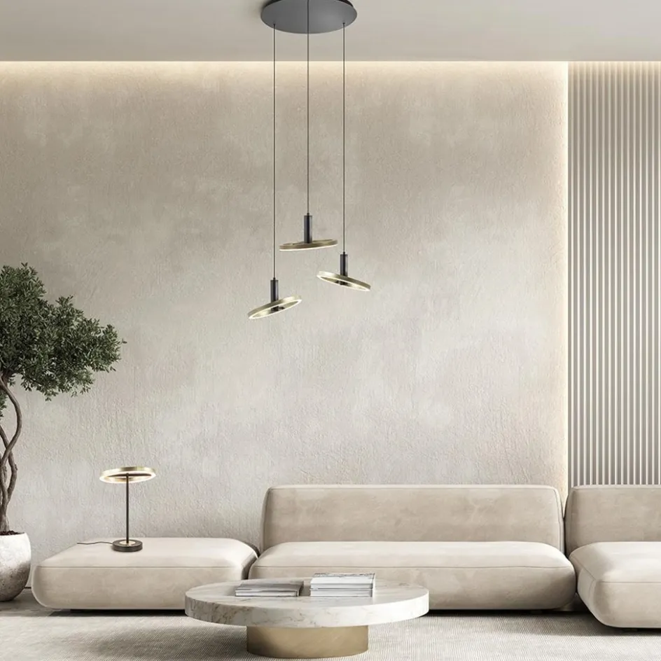 Moderne LED tafellamp zwart/goud dimbaar>Straluma Best