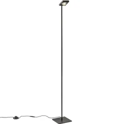 Moderne LED vloerlamp lens zwart verstelbaar>Straluma Best