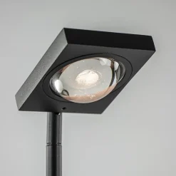 Moderne LED vloerlamp lens zwart verstelbaar><noscript><img width=
