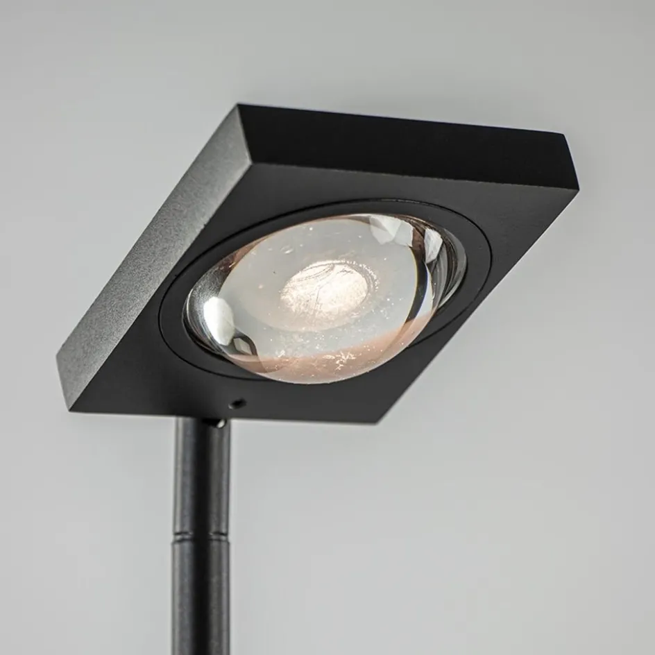 Moderne LED vloerlamp lens zwart verstelbaar>Straluma Best