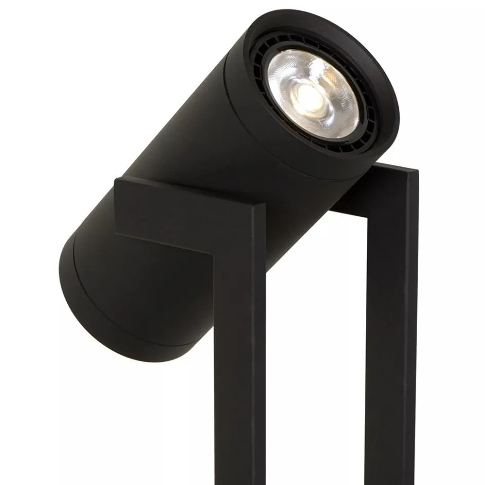 Moderne LED vloerlamp mat zwart met kantelbare spot>Straluma Outlet