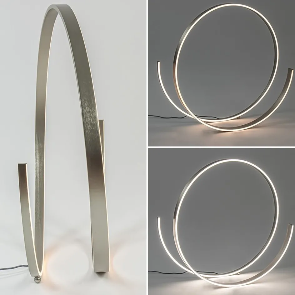 Moderne LED vloerlamp nikkel dimbaar>Straluma Clearance