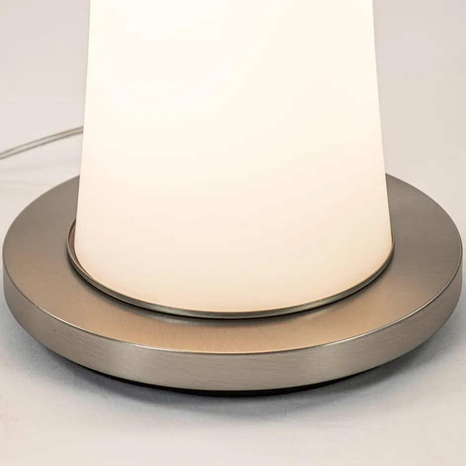 Moderne LED vloerlamp opaal glas met dim to warm>Straluma Best