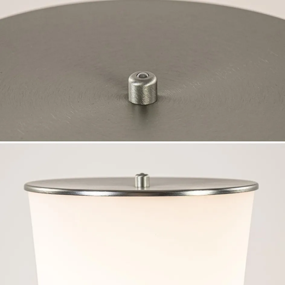 Moderne LED vloerlamp opaal glas met dim to warm>Straluma Best