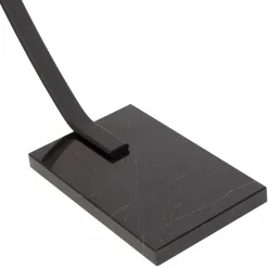 Moderne LED vloerlamp zwart met zwart marmer><noscript><img width=