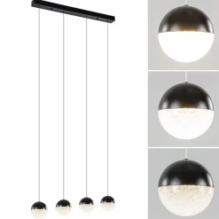 Moderne 4-lichts hanglamp met LED 3-standen dimbaar></noscript>Straluma Online