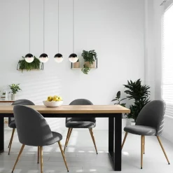 Moderne 4-lichts hanglamp met LED 3-standen dimbaar></noscript>Straluma Online