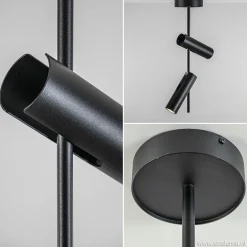 Moderne 2-lichts opbouwspot zwart verstelbaar><noscript><img width=