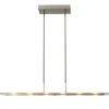 Moderne nikkel LED hanglamp met helder glas dimbaar>Straluma New