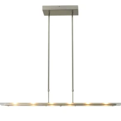 Moderne nikkel LED hanglamp met helder glas dimbaar>Straluma New