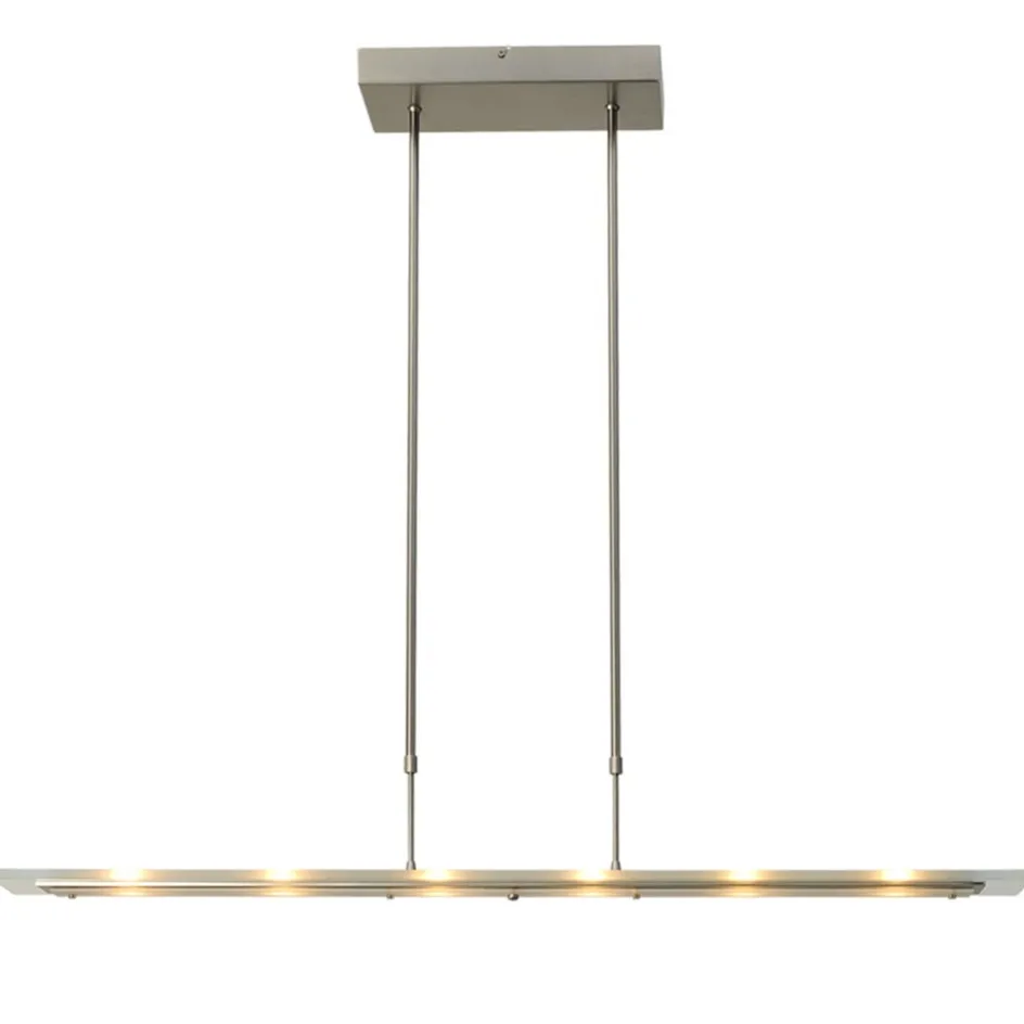 Moderne nikkel LED hanglamp met helder glas dimbaar>Straluma New