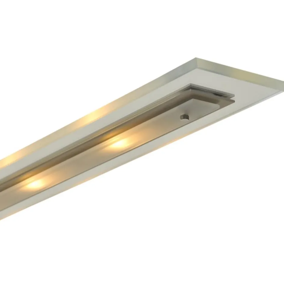 Moderne nikkel LED hanglamp met helder glas dimbaar>Straluma New