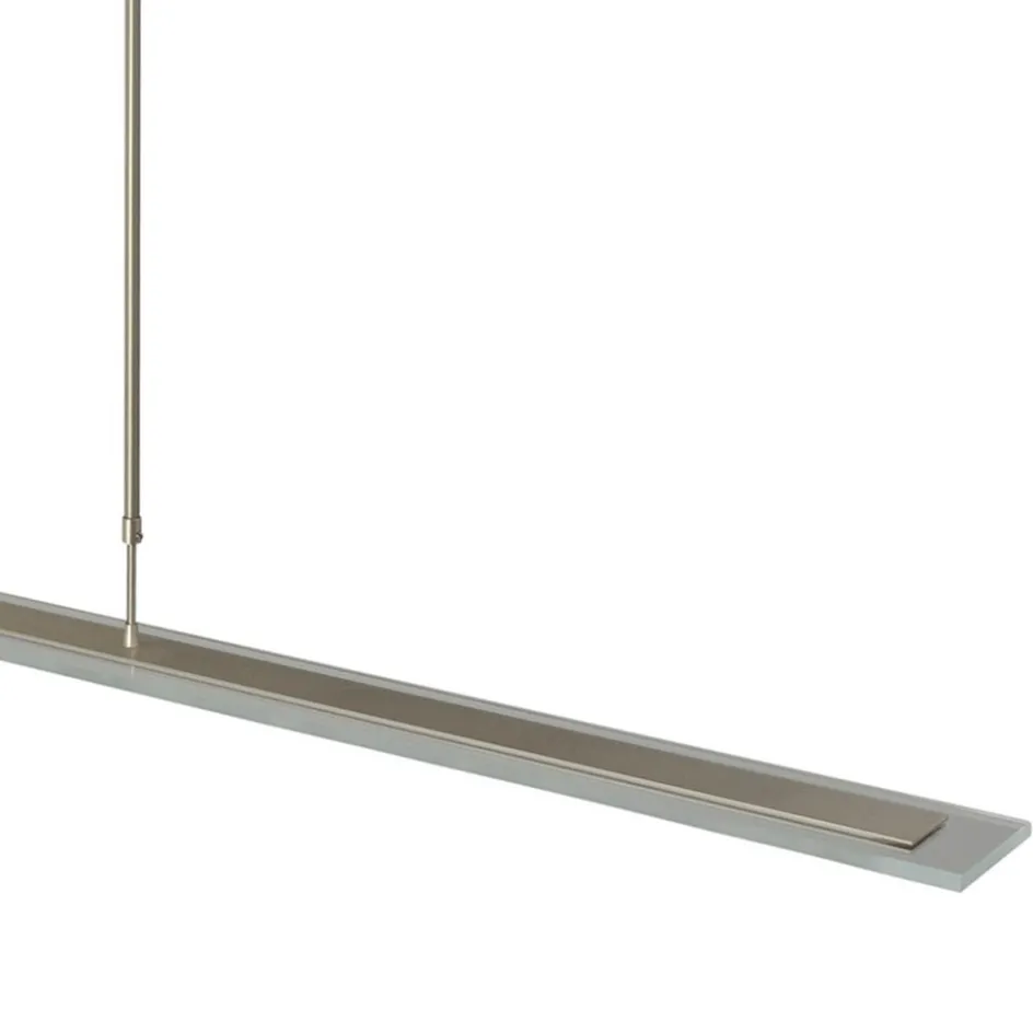 Moderne nikkel LED hanglamp met helder glas dimbaar>Straluma New