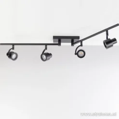 Moderne opbouwspot mat zwart 4-lichts><noscript><img width=