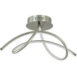 Moderne plafondlamp nikkel inclusief 3-standen dimbaar LED>Straluma Discount