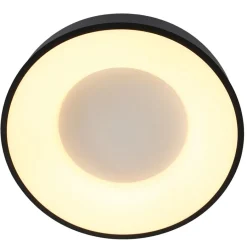 Moderne plafondlamp zwart met geïntegreerd LED></noscript>Straluma Best