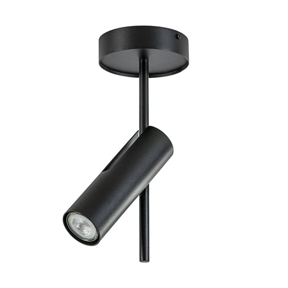 Moderne plafondspot zwart metaal verstelbaar>Straluma Sale