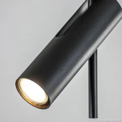 Moderne plafondspot zwart metaal verstelbaar><noscript><img width=