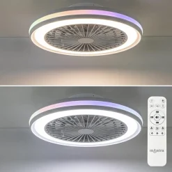 Moderne plafondventilator wit inclusief LED en color></noscript>Straluma Discount