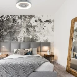 Moderne plafondventilator grijs met geintegreerd LED></noscript>Straluma Outlet