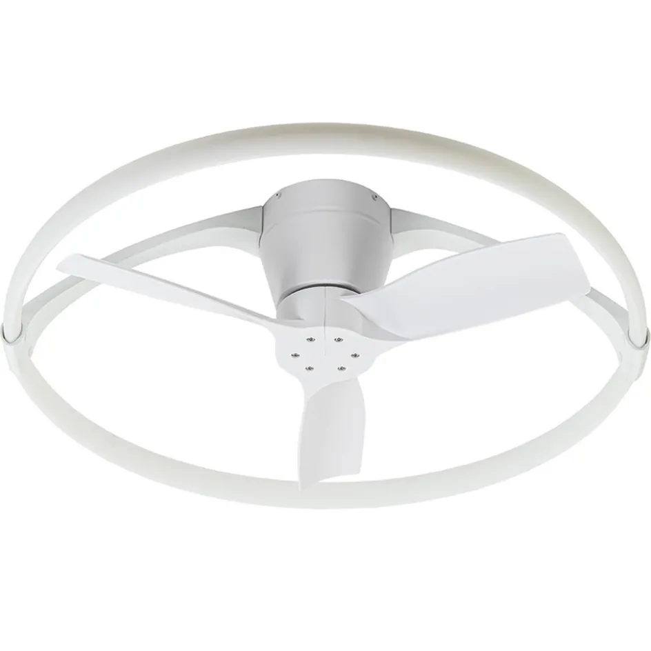 Moderne plafondventilator wit inclusief LED en remote>Straluma Best