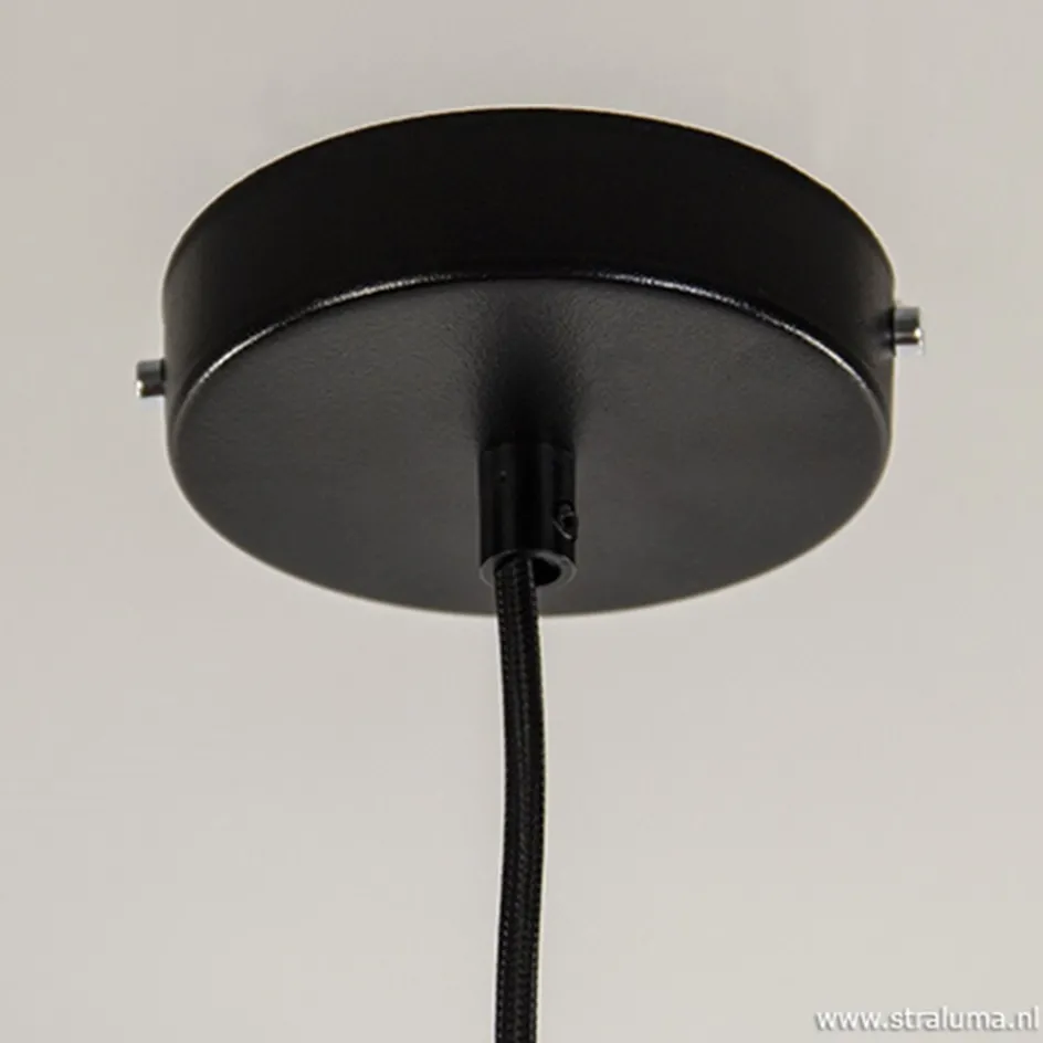 Moderne ronde hanglamp zwart metaal>Straluma Clearance
