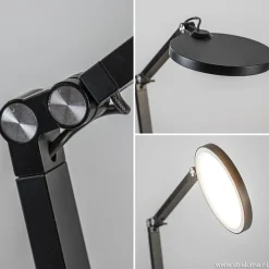 Moderne tafel/bureaulamp zwart met dimbaar LED><noscript><img width=