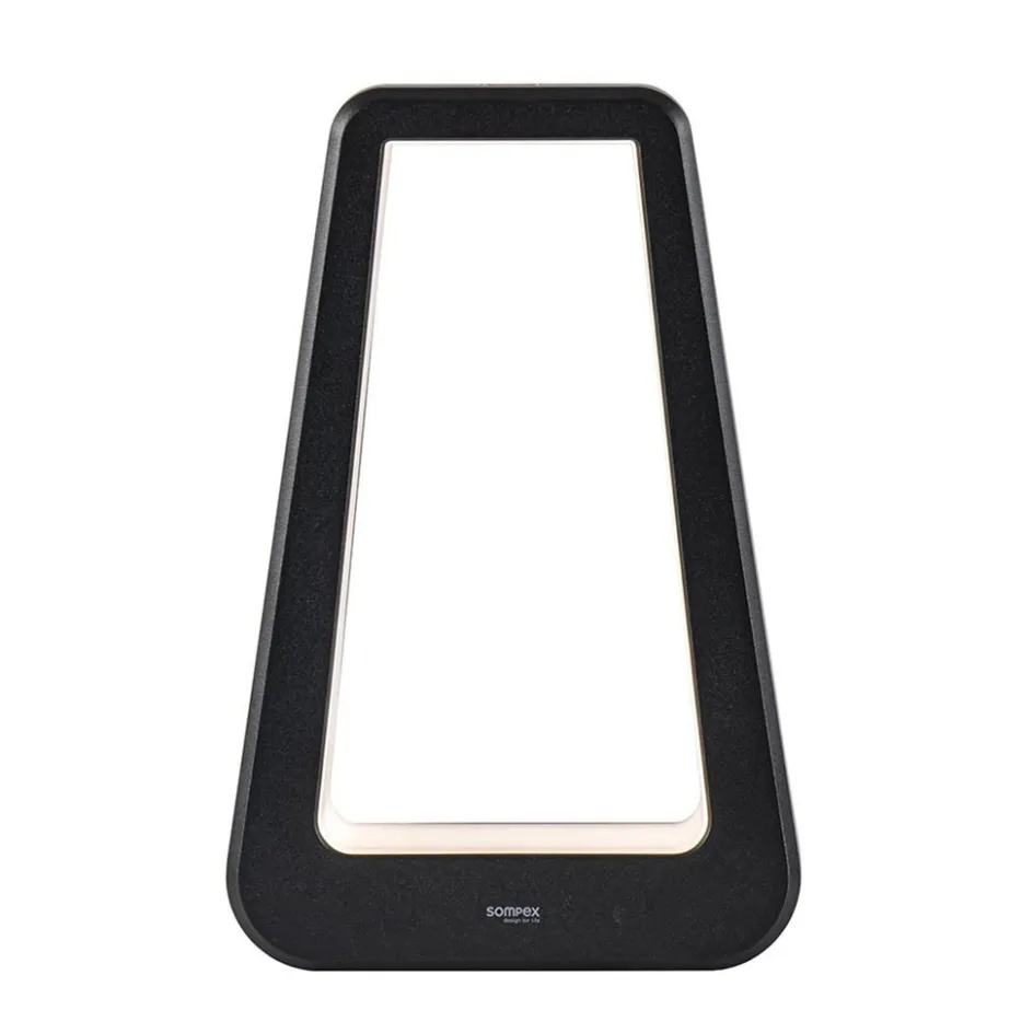 Moderne tafellamp batterij zwart oplaadbaar IP65>Straluma