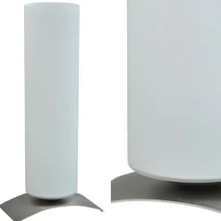 Moderne tafellamp Oblica zuil nikkel><noscript><img width=