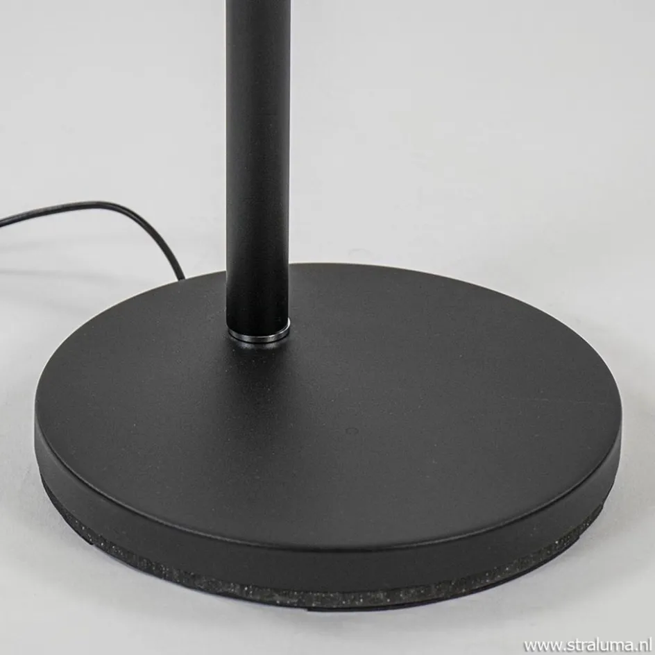 Moderne uplighter zwart met dimbaar LED>Straluma Best