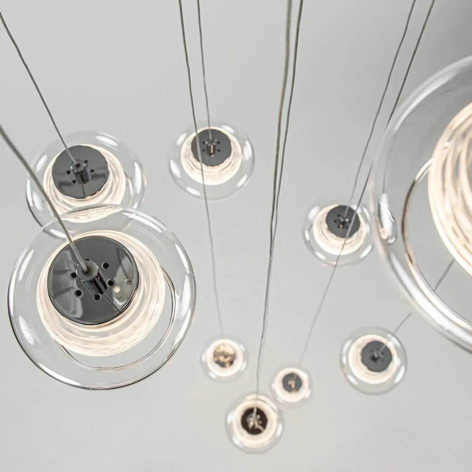 Moderne videlamp chroom met helder glas incl LED>Straluma New