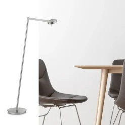 Moderne vloerlamp LED met touchdimmer - Nikkel></noscript>Straluma Sale