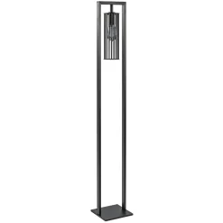 Moderne vloerlamp mat zwart metaal>Straluma Online