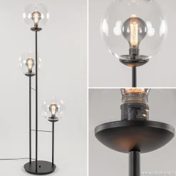 Moderne vloerlamp met glazen bollen>Straluma Online