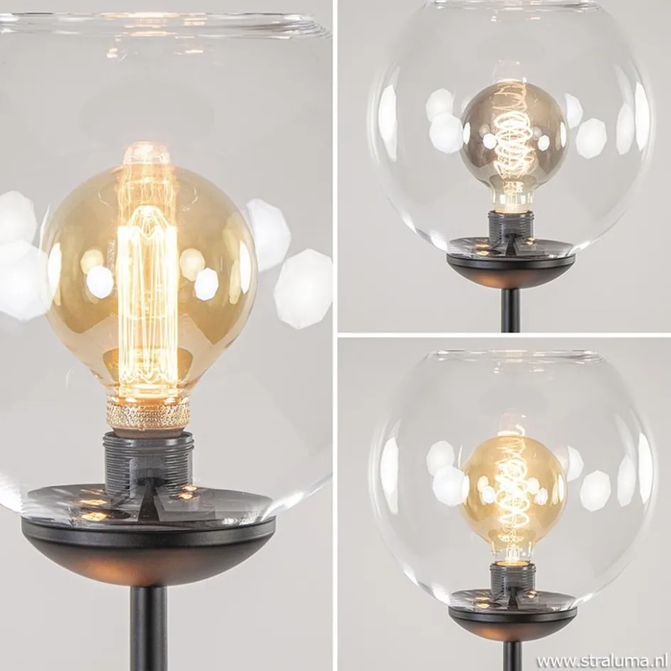 Moderne vloerlamp met glazen bollen>Straluma Online