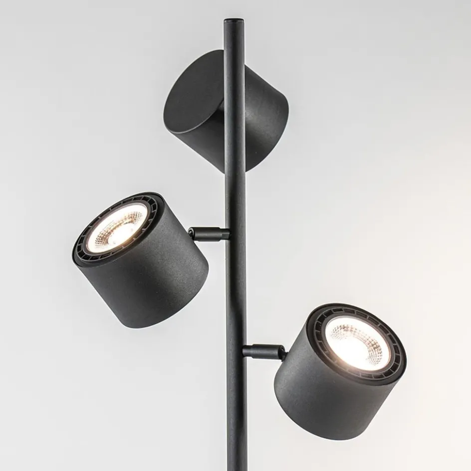 Moderne vloerlamp zwart met verstelbare LED spots>Straluma Hot