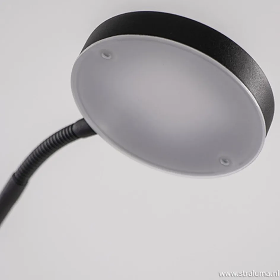 Moderne vloerlamp zwart met dimbaar LED>Straluma Sale