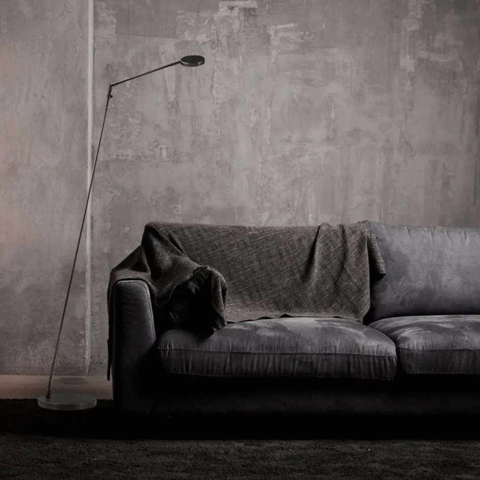 Moderne vloerlamp/leeslamp zwart LED dim-to-warm>Straluma Clearance