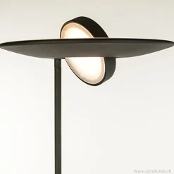 Moderne vloerlamp-uplighter LED zwart><noscript><img width=