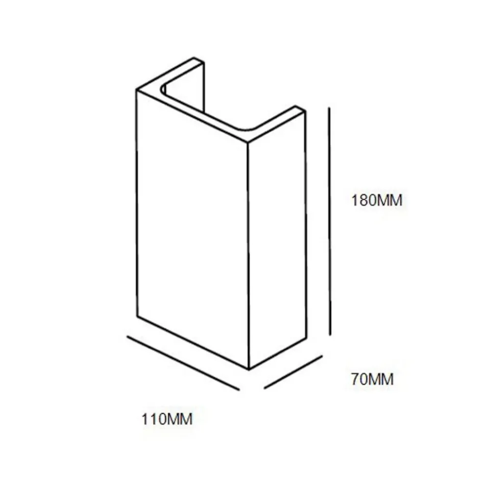 Moderne wandlamp hoogwaardig gips rechthoek>Straluma Hot