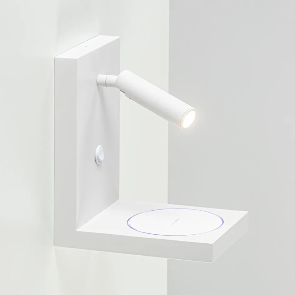 Moderne wandlamp wit inclusief LED en fast charger>Straluma Clearance