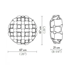 Multicolor design wand/plafondlamp Mida Slamp><noscript><img width=