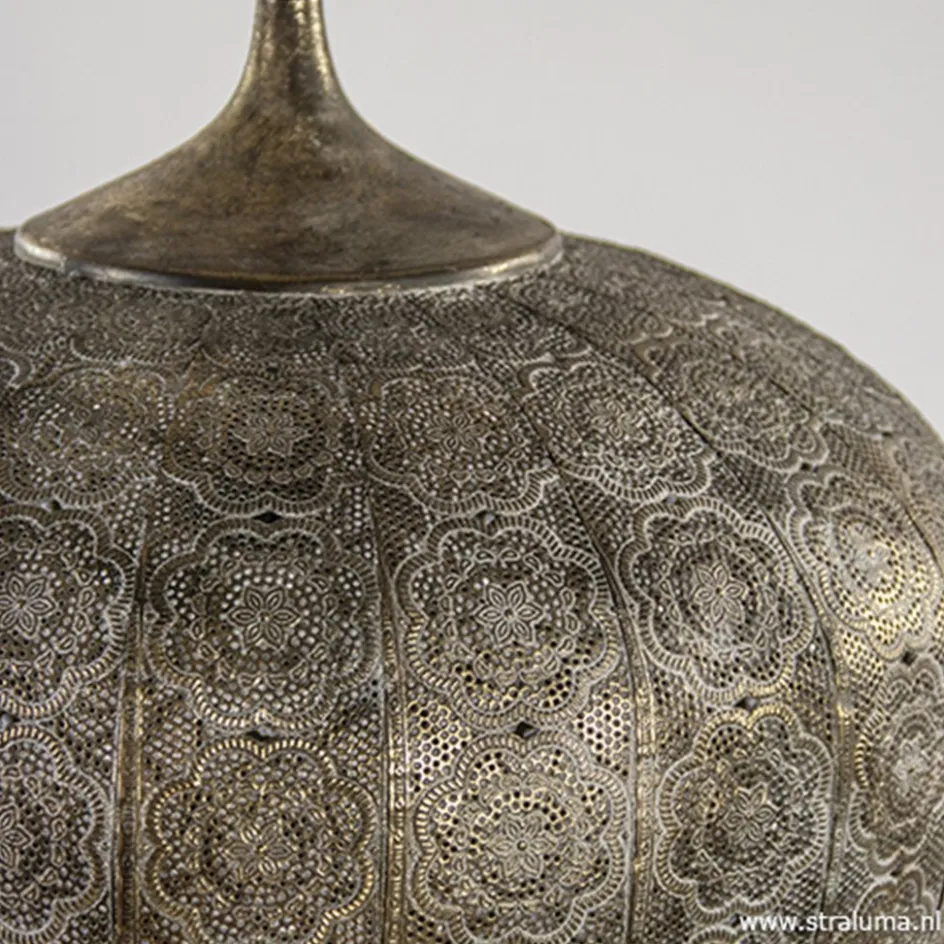 Oosterse hanglamp Emine bruin/goud metaal>Straluma Best