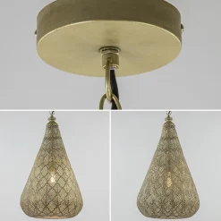 Oosterse hanglamp kegel goud groot><noscript><img width=