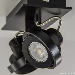 Opbouwspot balk zwart 2-lichts gu10 incl></noscript>Straluma New