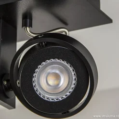 Opbouwspot balk zwart 2-lichts gu10 incl></noscript>Straluma New